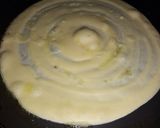 A picture of step 4 of Moong dal chilla.