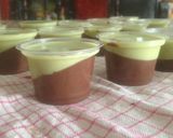 Foto langkah ke 5 dari resep Puding Coklat Matcha.