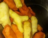 A picture of step 1 of Raw turmeric pickle.