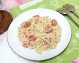 Foto langkah ke 4 dari resep Fettuccine Carbonara.