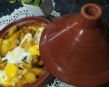 صورة لخطوة 3 من وصفة طاجين البطاطا بالسلق بنين 😋😋😋
