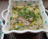 Hình bước làm 2 của món Canh bí nấu thịt xay thanh mát
