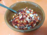 Ensalada o tartar de Langostinos con Fresas