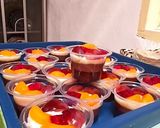Foto langkah ke 6 dari resep Puding Susu Cup Toping Buah.