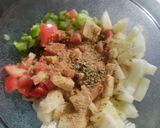 A picture of step 1 of Quinoa Chatpati Chat.