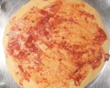 A picture of step 1 of Cheese Brust Masala Papad.