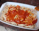 Foto del paso 3 de la receta: Penne (pasta) con cebolla sofrita y paté al horno