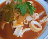 Foto langkah ke 5 dari resep Cumi Saos Tiram.