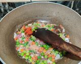 A picture of step 4 of Vegetable FRIED RICE with WHITE BUTTER.