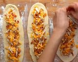 A picture of step 1 of Peak stuffed bread.