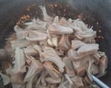 Foto langkah ke 2 dari resep Tumis Gori, Daun Melinjo dan Teri.