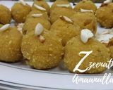 A picture of step 4 of Bandar or Thokkudu Laddus.
