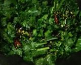 A picture of step 3 of Sarson ka saag dry.