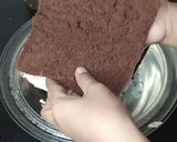 A picture of step 11 of New Year chocolate Cake 2023.