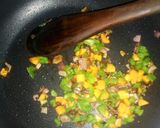 A picture of step 2 of Omelette rice 😋.