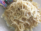 Tallarines con Bechamel de Queso Azul y Parmesano