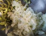 A picture of step 5 of Egg Salad with some extras.