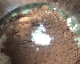 A picture of step 3 of Eggless Marble cake.
