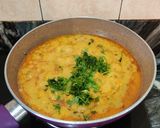 A picture of step 8 of Green moong toor dal tadka.