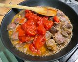 Une image de l'étape 6 de Bœuf aux tomates et gingembre.