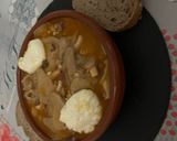 Foto del paso 10 de la receta: Setas de cultivo a ajillo con jamón y salsa con huevo poché