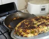 Foto del paso 4 de la receta: Tortilla de lentejas, zapallitos y berenjenas