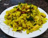 A picture of step 6 of Kanda poha.