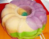 Foto langkah ke 7 dari resep Bolu Air Kukus Pelangi.