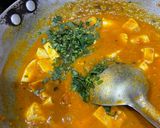 A picture of step 4 of Kadai paneer.