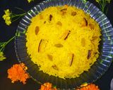 पीले मीठे चावल (pile meethe chawal recipe in Hindi) रेसिपी चरण 5 फोटो