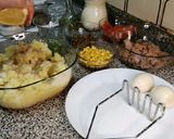 Foto del paso 1 de la receta: Rollo de patata relleno de atún/ enrollado/ brazo gitano/ sin horno