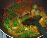 Foto langkah ke 5 dari resep Oseng Teri tawar terong bulat daun Melinjo pedas.