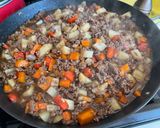 A picture of step 5 of Filipino Beef Giniling.