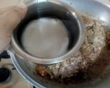 A picture of step 7 of Aloo Qeema.