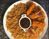 A picture of step 11 of Japanese fried fish with microwave rice.
