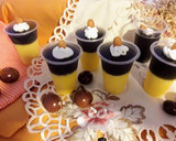 Foto del paso 7 de la receta: Combinado: Flan sabor Vainilla y Gelatina de Agua sabor Uva