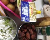 A picture of step 1 of Manchurian Kofta.