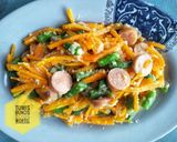 Foto langkah ke 2 dari resep 7. Tumis Buncis sosis wortel mudah simpel.