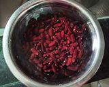 A picture of step 1 of Rajma Chawal.
