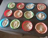 A picture of step 6 of Almond butter muffins.