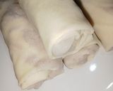 รูปขั้นตอนการทำที่ 3 ของ ปอเปี๊ยะมันม่วงเผือก | Crispy Purple Sweet Potato and Taro Spring Rolls