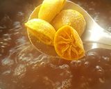 A picture of step 2 of Khatta Mitha Nimbo Aachar.