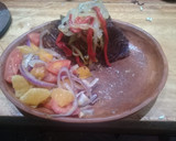 Foto del paso 6 de la receta: Col dorado, frutas y verduras y medallones de merluza