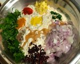 A picture of step 1 of Koki Paratha.