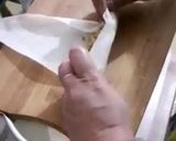 A picture of step 4 of Chicken Spring Rolls.