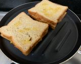 A picture of step 9 of Grilled Schezwan Aloo cheese sandwiches.