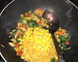 A picture of step 4 of Vitamin packed Cous cous lunch.