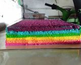 Foto langkah ke 3 dari resep Rainbow mini roll cake.