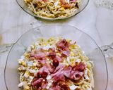 Foto del paso 3 de la receta: Tallarín con jamón, huevo y queso