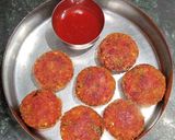 A picture of step 6 of Beetroot tikki - Veg starters.